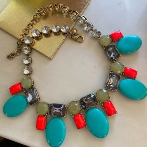🔥EUC JCrew Multicolor Rhinestone Crystal Necklace